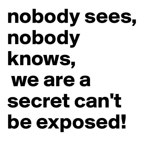 we are a secret can t be exposed lyrics